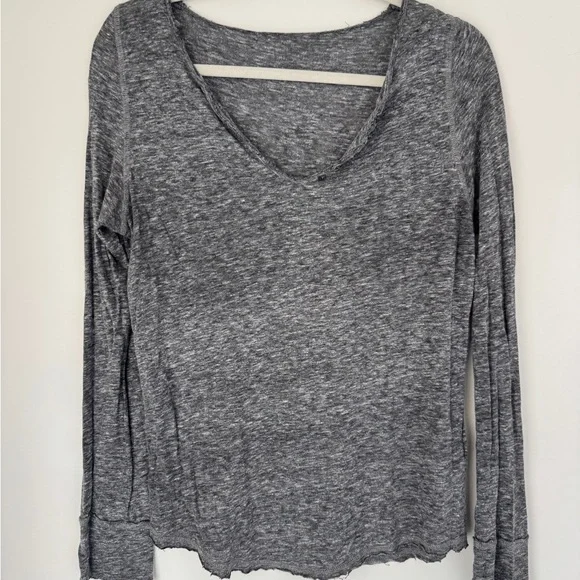 Zadig & Voltaire Charcoal Long Sleeve Blouse - Picture 1 of 4